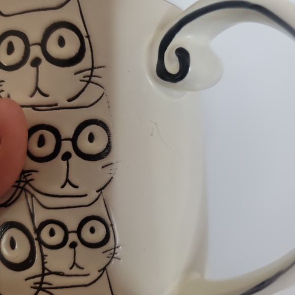 Spectrum Designz Cat Glasses Embossed Tea Coffee Mug Stoneware - Picture 13 of 14